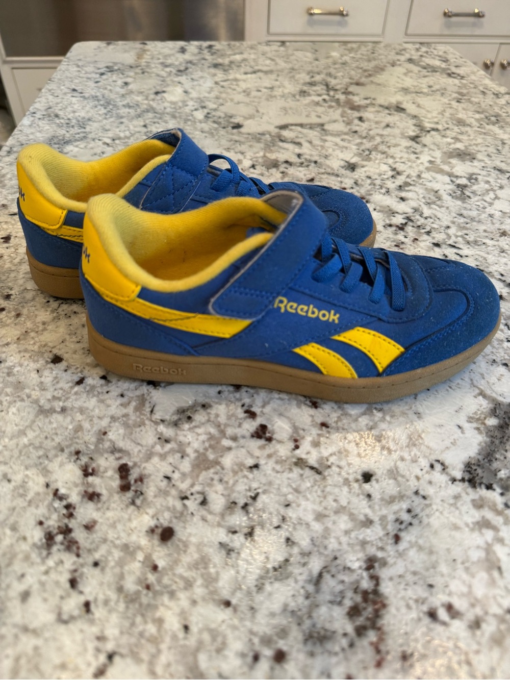 Reebok Kids Blue and Yellow Low-Top Sneaker